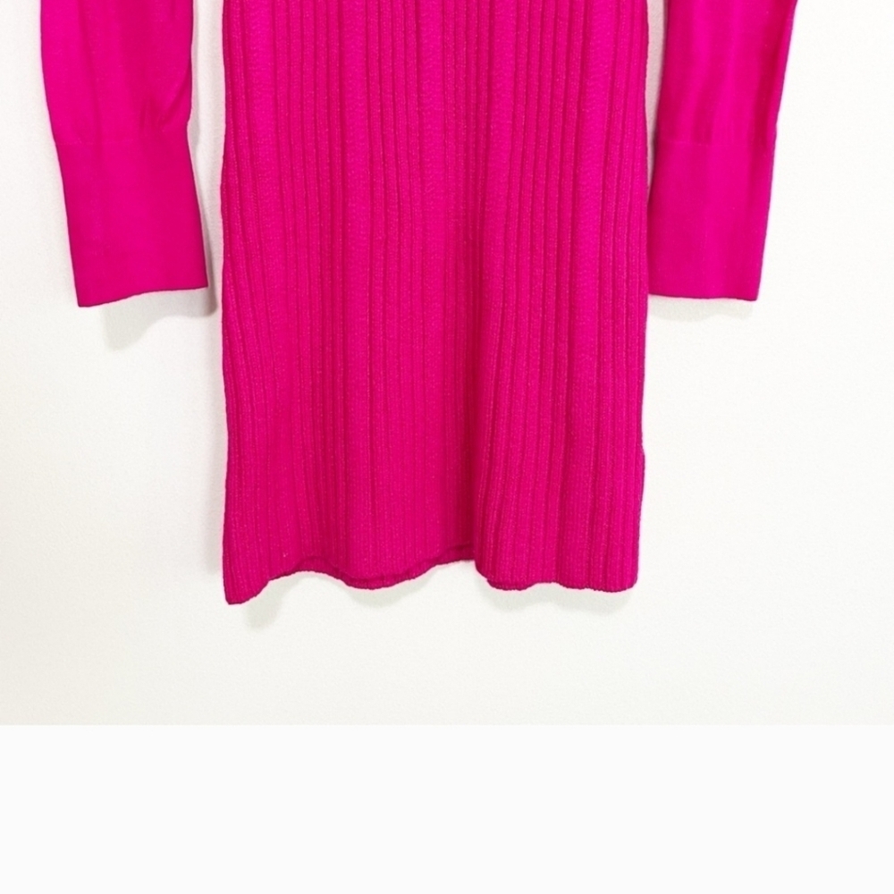 Anthropologie Turtleneck Sweater Dress Lightweight Rose Pullover Bodycon NWT SM - Picture 11 of 16